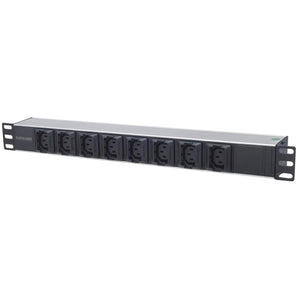 Listwa Zasilająca 19" 1U 8-Gniazd C13 z Uchwytami na Kable Image 1