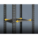Półka 1U z regulacją głębokości od 750 do 950 mm do szaf Rack 19"1000 mm, czarna Image 5