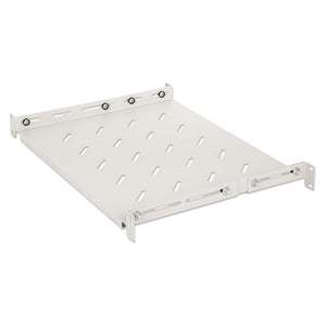 Półka 1U z regulacją głębokości od 350 do 550 mm do szaf Rack 19" 600 mm, szara Image 1