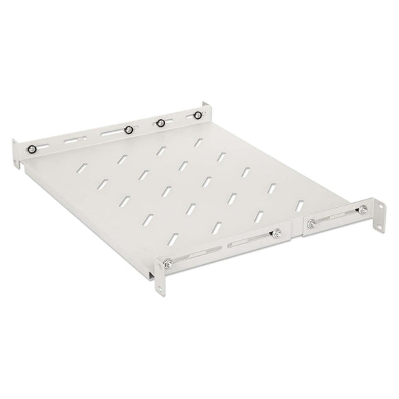 Półka 1U z regulacją głębokości od 350 do 550 mm do szaf Rack 19