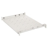 Półka 1U z regulacją głębokości od 350 do 550 mm do szaf Rack 19" 600 mm, szara Image 1