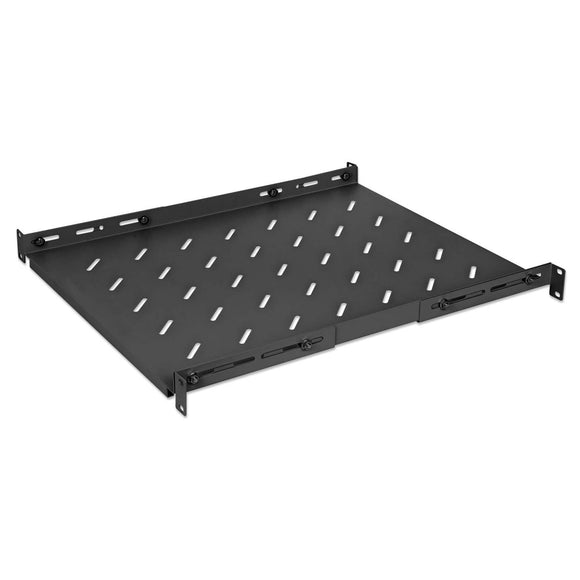 Półka 1U z regulacją głębokości od 550 do 750 mm do szaf Rack 19