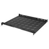 Półka 1U z regulacją głębokości od 550 do 750 mm do szaf Rack 19" 800 mm, czarna Image 2