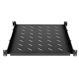 Półka 1U z regulacją głębokości od 550 do 750 mm do szaf Rack 19" 800 mm, czarna Image 3
