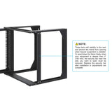 Rama Rack 19" naścienna do samodzielnego montażu, z 2 słupkami, 9U, 500x450 Image 8