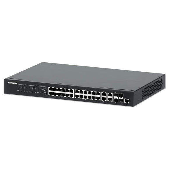 24-Portowy Zarządzalny Przełącznik Gigabit Ethernet PoE+ z 4 Portami Gigabit Combo Base-T/SFP Image 1