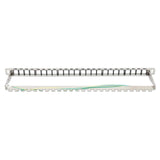 Patch panel otwarty, 24 sloty na moduły Keystone, ekranowany, 0,5U, z tacką na przewody Image 5