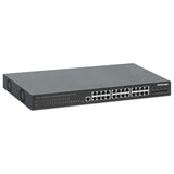 28-portowy zarządzany przełącznik PoE+ warstwy L2+ z 24 portami Gigabit Ethernet i 4 portami SFP+ 10G Uplink Image 3