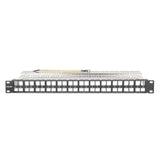 Patch panel otwarty, 48 slotów na moduły Keystone, ekranowany, 1U, z tacką na przewody Image 3