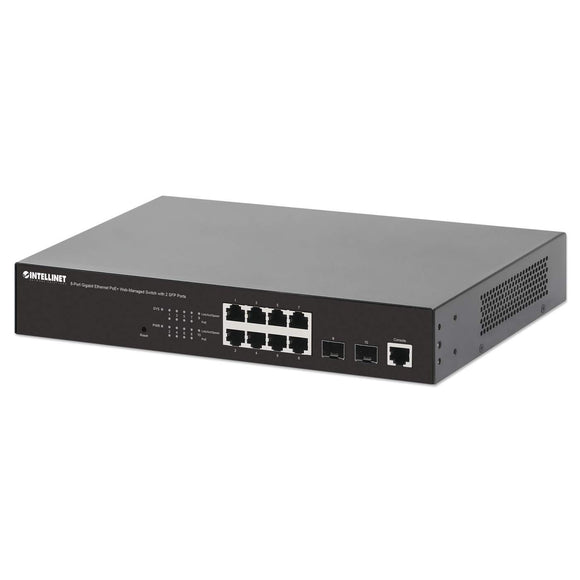 8-Portowy Zarządzalny Przełącznik Gigabit Ethernet PoE+ z 2 Slotami SFP Image 1