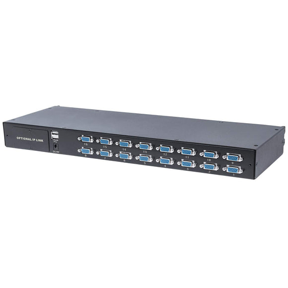 Modułowy 16-Portowy Przełącznik KVM VGA Image 1