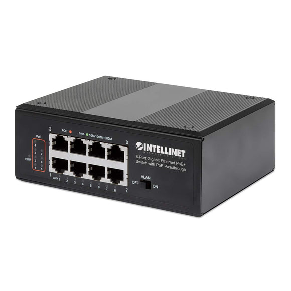 8-Portowy Switch Gigabit Ethernet PoE+ z portem Passthrough PoE Image 1