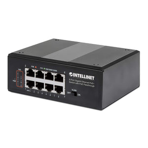 8-Portowy Switch Gigabit Ethernet PoE+ z portem Passthrough PoE Image 1